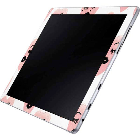 Bouffants and Broken Hearts Winking Hearts Galaxy Book 12in Skin